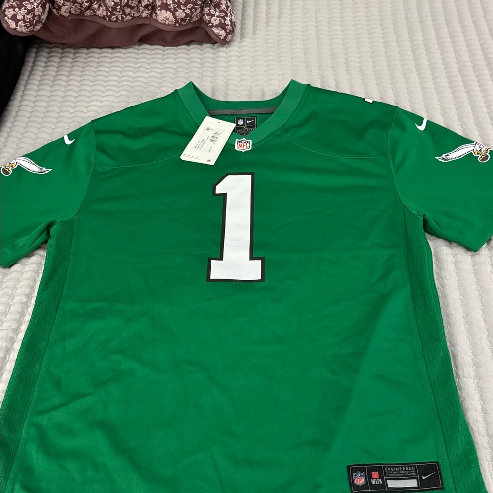 Kelly Green Hurts NFL Nike Football Jersey